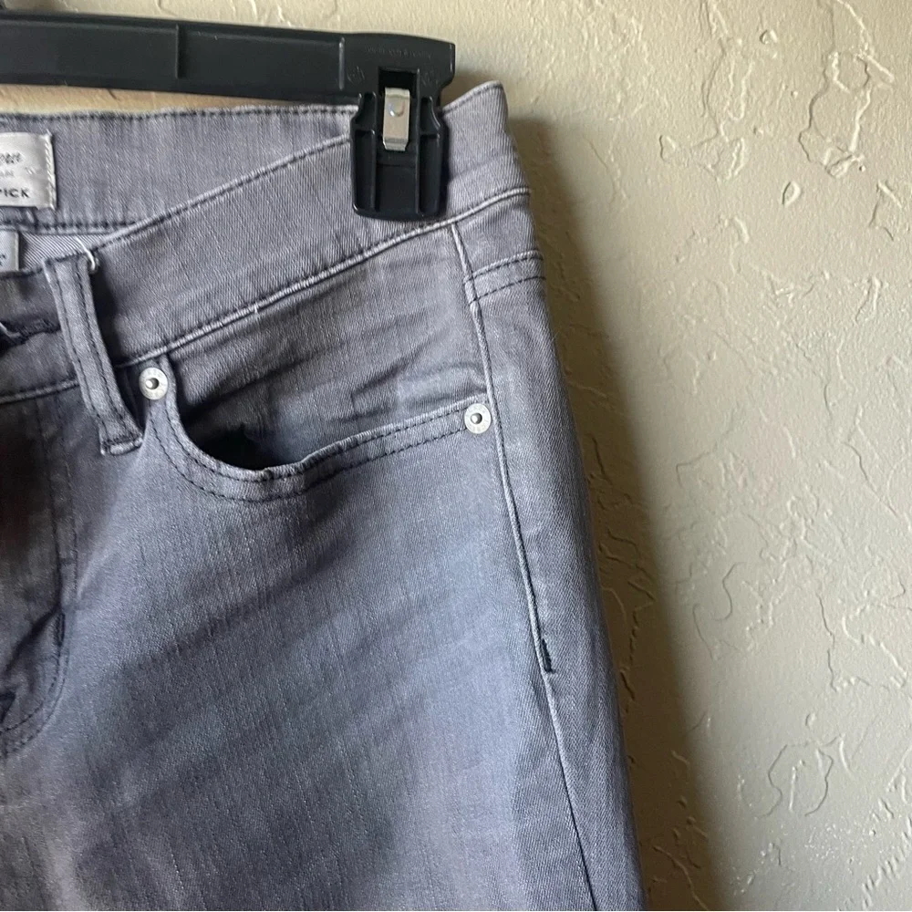 J.CREW Toothpick‎ Gray Skinny Stretchy Jeans Size 26